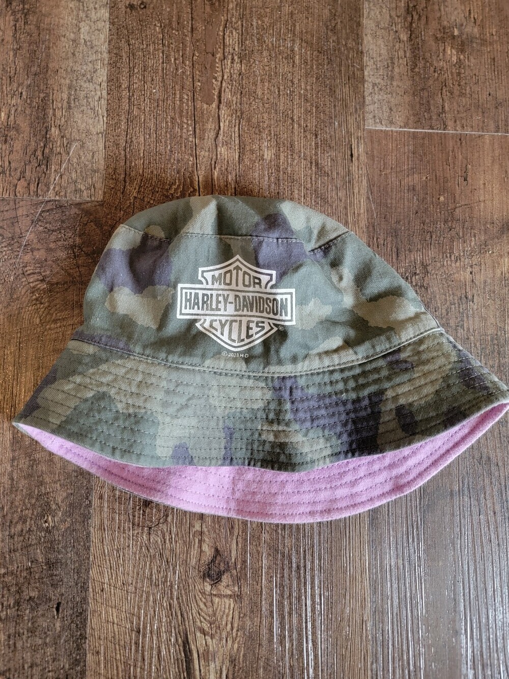 Reversable Harley Davidson Bucket Hat